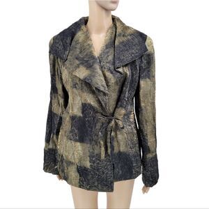 Beppe Bondi Italian Vintage Wrap Blazer Corporate Goth Whimsigoth